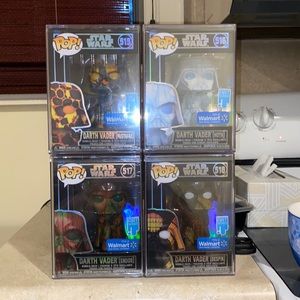 FUNKO POP! - DARTH VADOR ART EDITION BUNDLE- (4 ITEMS) (RARE)- (515/516/517/518)